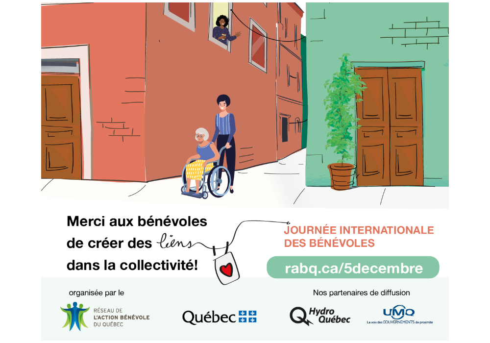 Journée internationale des bénévoles 2022 - Merci de créer des liens dans la collectivité!